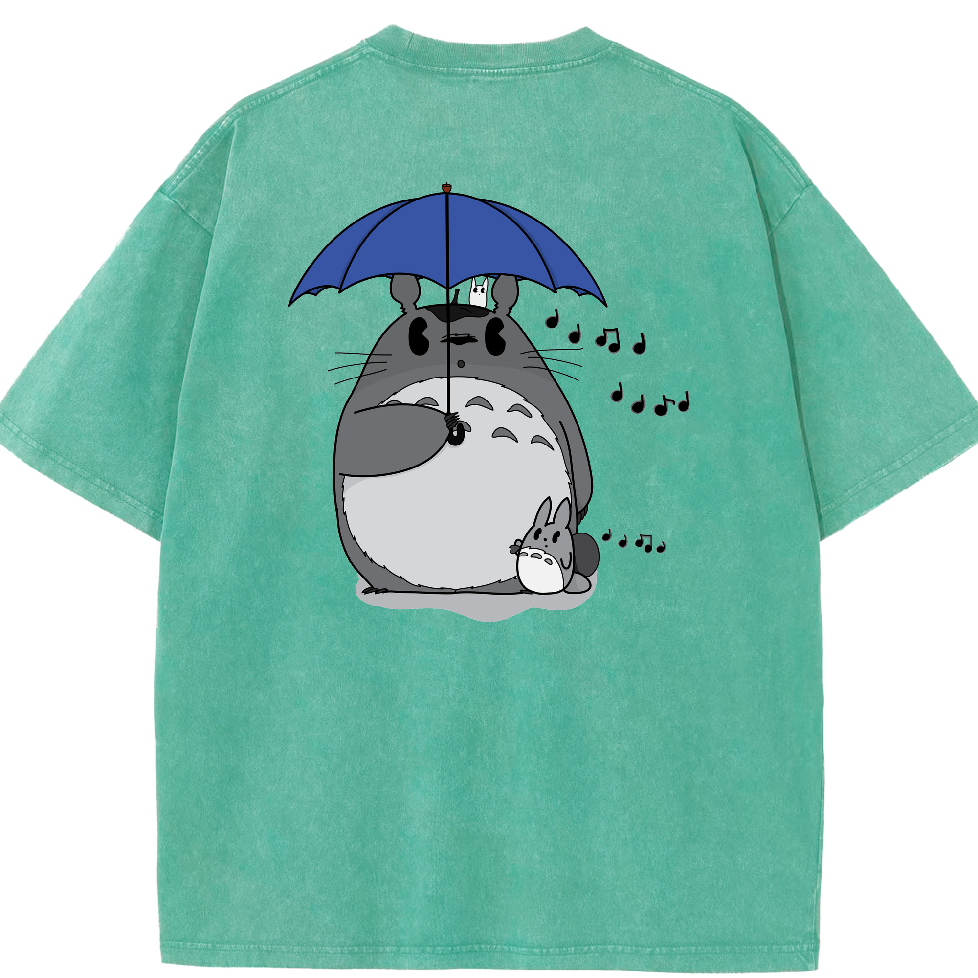 （画像用） となりのトトロ 草壁メイ 草壁サツキ My Neighbor Totoro Satsuki Kusakabe Mei Kusakabe 綿100% ヴィンテージ風 半袖Tシャツ（背面プリント）